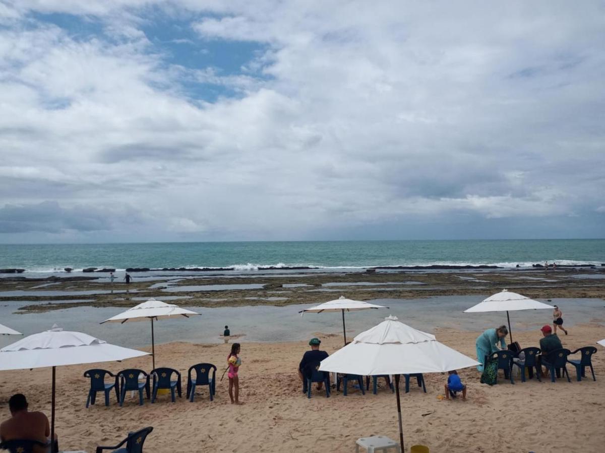 Estudio Marulhos, Varanda Com Vista De Mar E Parque Aquatico, A Beira-Mar Mar De Muro Alto, Com Wi-Fi, Restaurante, Estacionamento E A 10' De Porto De Galinhas Ngoại thất bức ảnh