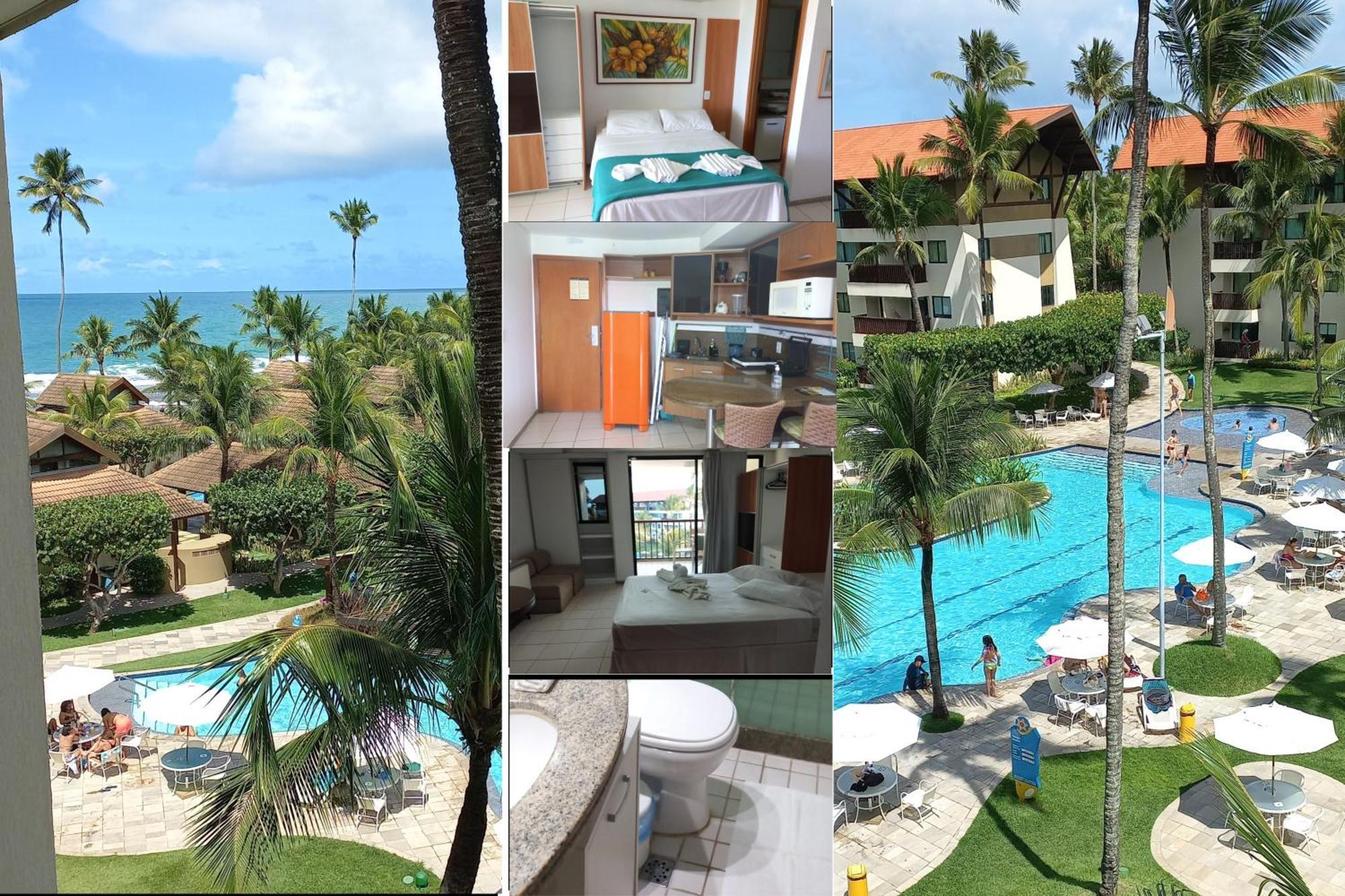 Estudio Marulhos, Varanda Com Vista De Mar E Parque Aquatico, A Beira-Mar Mar De Muro Alto, Com Wi-Fi, Restaurante, Estacionamento E A 10' De Porto De Galinhas Ngoại thất bức ảnh